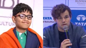 Chess Prodigy: 9-Year-Old Delhi Boy, Aarit Kapil, Draws Against World Champion Magnus Carlsen
OR
Delhi's Aarit Kapil, 9, Holds Chess Giant Magnus Carlsen to a Draw in Online Blitz Match