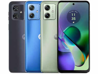 Moto G54 on display, showcasing its design