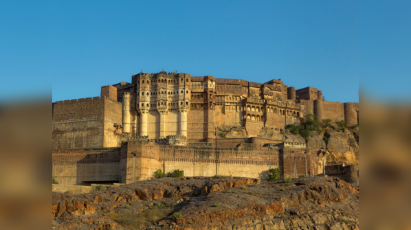 Mehrangarh Fort serving as a prison in The Dark Knight Rises