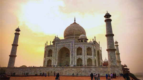 The Taj Mahal, a marble marvel in India.