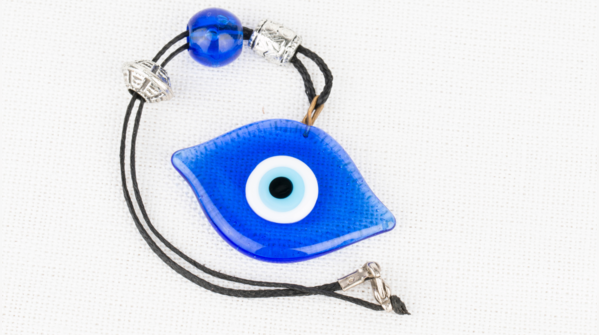 A broken Evil Eye amulet.