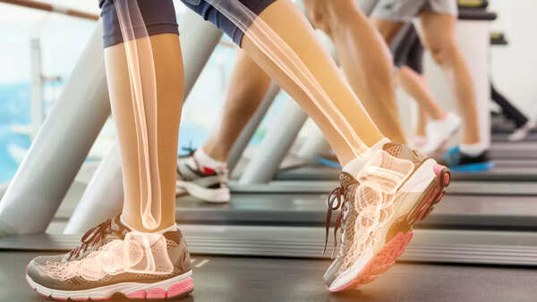 Woman doing weight training